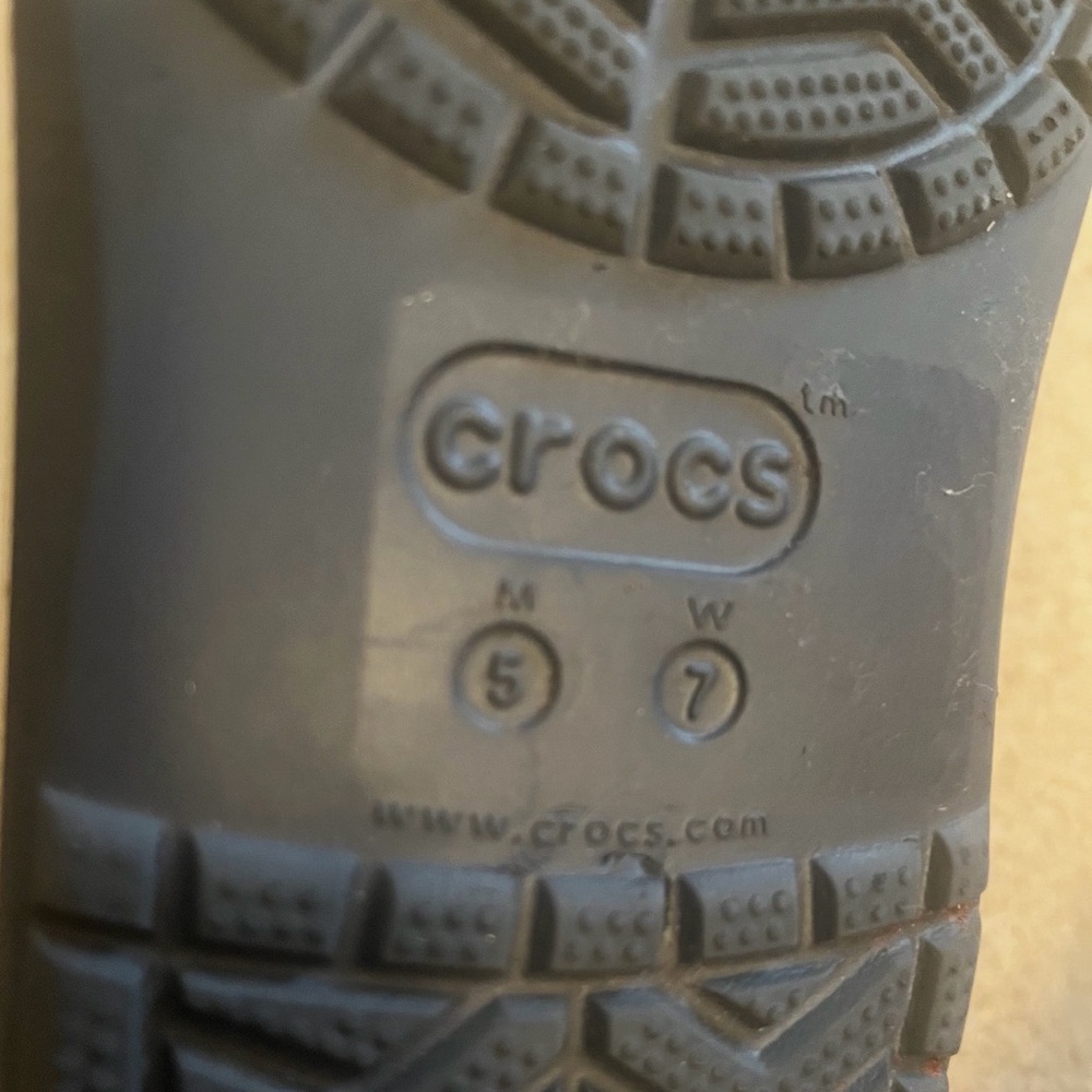 Crocs Bayaband Clogs Navy Red White Women’s 7 Men’s 5 Classic Comfort Slip On - Picture 5 of 5